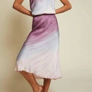 NATION LTD  Mabel Midi Skirt In Mood Ring Tie Dye